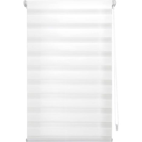 Blindecor Indus Sensa attrezzi Tenda a rullo a doppio strato senza perforazione Colore Bianco sporco 107 x 180 cm (Larghezza x Altezza) Dimensioni del tessuto 104 x 175 cm (1/5)