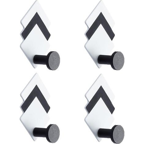 4-teiliges Set selbstklebender Wandhaken, Handtuchhalter für Badezimmer und Küche, selbstklebende Haken für Badezimmerhandtücher (64 cm) (1/3)