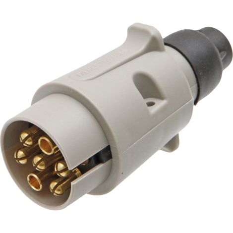 Enchufe, conector eléctrico para remolque de 7 pines 12V ISO 1724 GRANITE