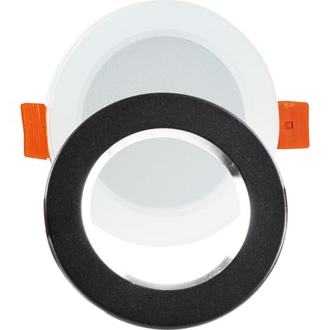 Faretto LED incasso Polux ZOE nero tondo 430lm 4000K (1/5)