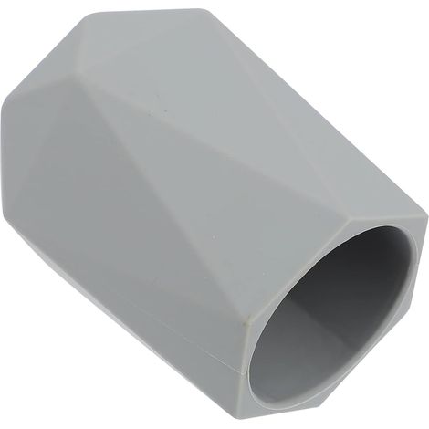 Porte-stylo en silicone gris géométrique, pot à crayons de bureau, organisateur de bureau, porte-gobelet (gris) (1/5)