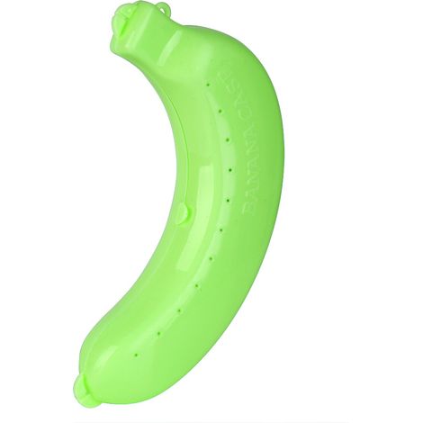 Lot de 3 boîtes banane protectrices mignonnes, étui de rangement pour déjeuner en forme de fruit, récipient alimentaire portable. (1/5)