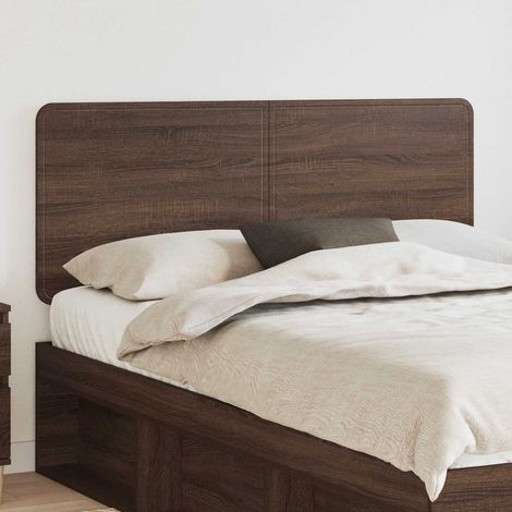 vidaXL Cabecero Roble Marrón Madera de ingeniería (1/5)