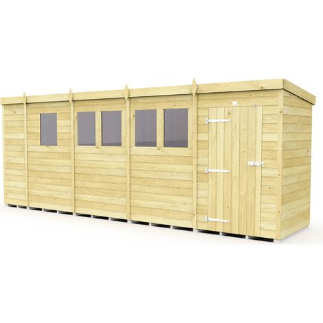 17 x 4 Pent Shed