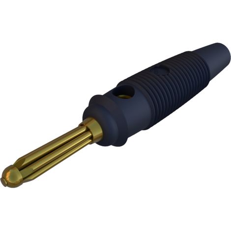 Hirschmann Test & Measurement BUELA 30 K AU Büschelstecker Stecker, gerade Stift-Ø: 4 mm Schwarz 1 S