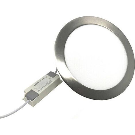 18w Slim Panel Led Recessed Round Edge Silver Light 3000k 4000k 6500k P205aa (1/2)