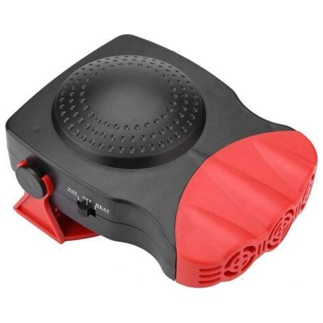 Riscaldatore per auto, ventola riscaldante per auto 12V 150W, ventola riscaldante per auto, sbrinatore per parabrezza auto, riscaldatore in ceramica rossa dentellata (1/5)