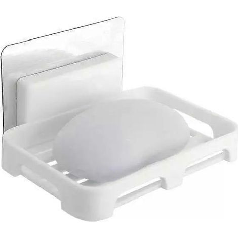 porte-savon, ustensiles de cuisine, accessoires de salle de bain, porte-savon à ventouse, boîte de rangement blanche (1/5)