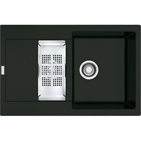 Franke Einbauspüle Maris MRG 651-78 Fragranit+ Onyx Excenterbedienung (Druckknopf) (1/3)