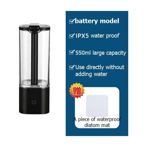 (Modèle à piles 1) Distributeur de savon automatique mains libres 500 ml, distributeur de gel hydroalcoolique sans contact, distributeur de savon liquide à capteur intelligent pour cuisine et salle de (1/5)
