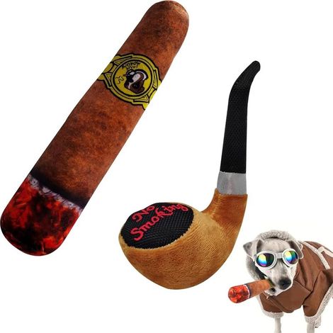 Peluche pour chien en forme de cigarette (1/5)