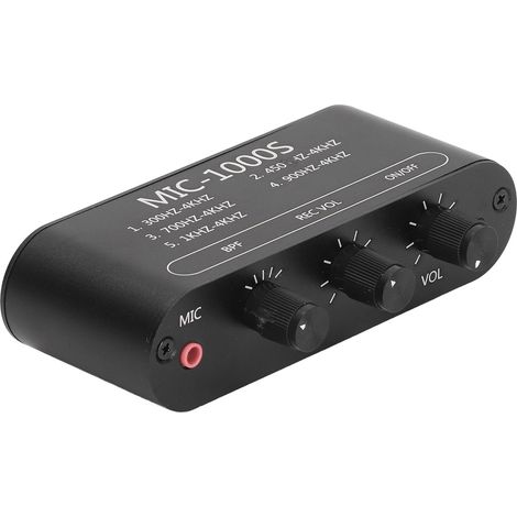 Amplificateur Microphone à Gain Réglable 200x à 600x pour Enregistrement (1/5)