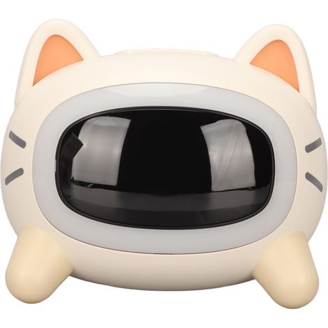 Réveil enfant avec dessin animé, veilleuse et machine à sons pour l'apprentissage du sommeil, décoration chat pour chambre d'enfant. (1/5)