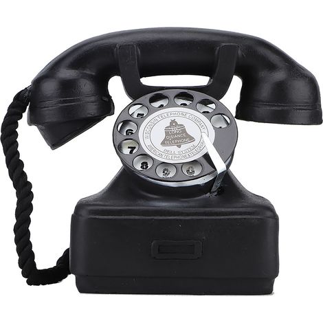 Téléphone fixe vintage rétro antique, décoration de bureau à domicile, ornement, accessoires de photographie