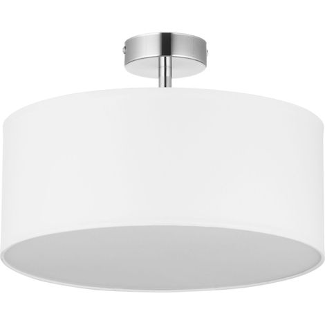 Deckenlampe YASA Weiß Chrom Wohnzimmer Leuchte