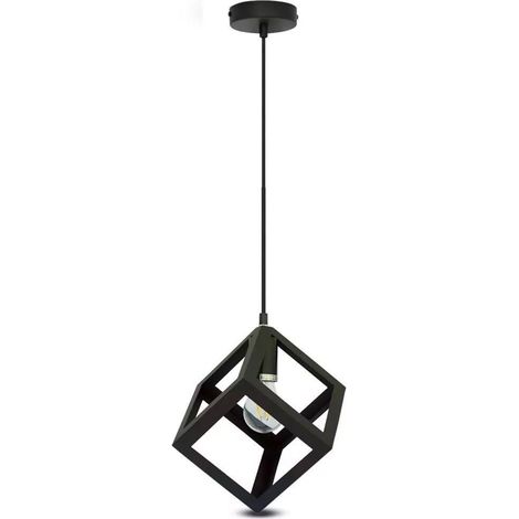 Pendel Leuchte Käfig Design Schlaf Zimmer Strahler Decken Beleuchtung schwarz V-TAC 3834 (1/4)
