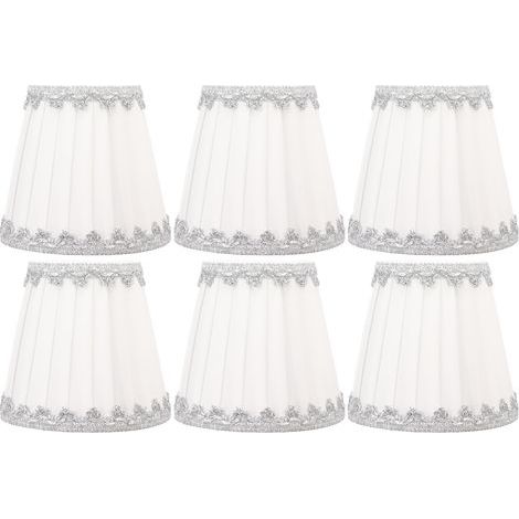 Fafeicy 6pcs Tissu Bougie Abat-Jour Moderne Simple Lustre Table Abat-Jour pour Salon. (1/5)