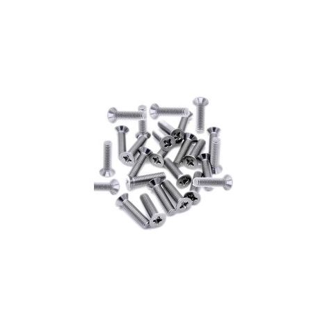 Lot de 25 vis à métaux à tête fraisée Pozi M4 (4 mm) x 40 mm Pozi à double tête fraisée plate (boulon) H266