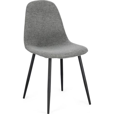 Silla Bolzano Irida 44x53 metal gris - madera contrachapada