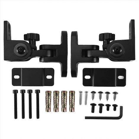 Lautsprecher-Wandhalterung, Universal-Surround-Sound-Wandhalterständer aus Zinklegierung (2 pièces) (1/5)
