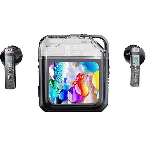 Bluetooth-Kopfhörer mit LED-Vollfarb-Touchscreen, schwarz (1/5)