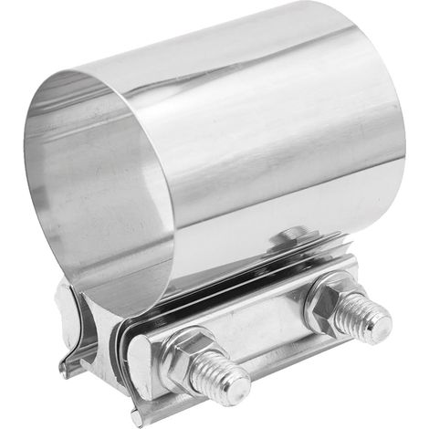 76mm Collier de Raccordement d'Échappement Inoxydable 304 Collier de Serrage Type Manchon à Joint Recouvrant en Acier Universel Élargi pour Pot d'Échappement de Tubulure Turbo (1/5)