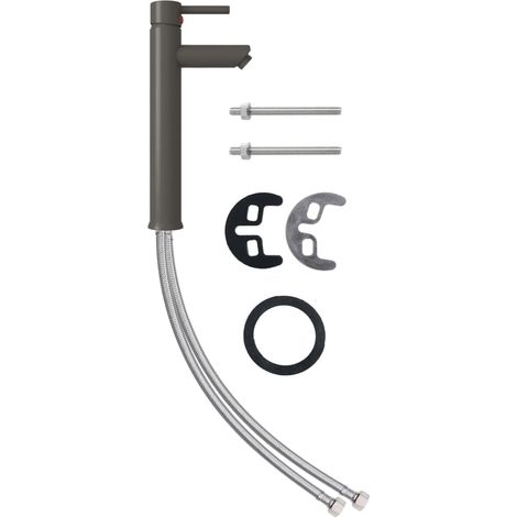 Mitigeur de salle de bain Gris 12x30 cm (1/5)