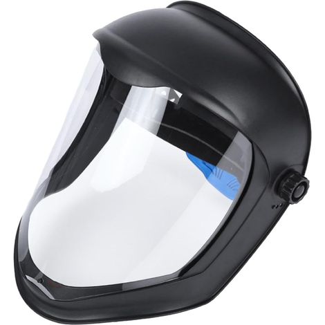 Visière faciale intégrale anti-buée, protection anti-éclaboussures, équipement multifonctionnel ergonomique, visière transparente pour travaux de construction