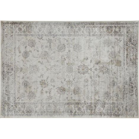 Vintage-Teppich aus Viskose mit grauem Muster 160x230 cm RYAD