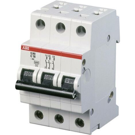 ABB 2CDS253001R0204 S203-C20 Leitungsschutzschalter 3polig 20 A (1/5)