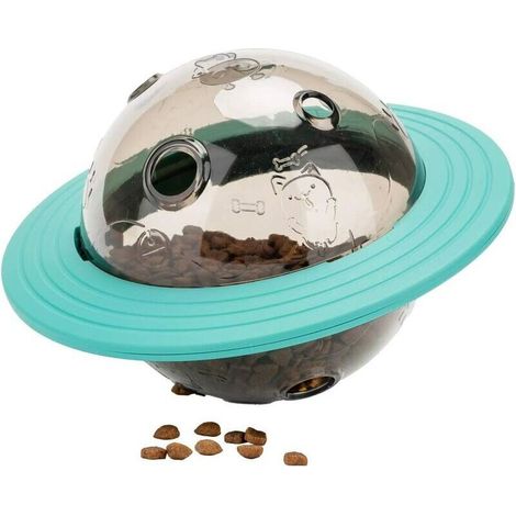 Jouets interactifs Distributeur Nourriture Boule festin Nourriture d'animal familier,Chien Chat Manger Lentement Traiter Boule activité Centre Chargeur Jouet pour Petit Animal Moyen