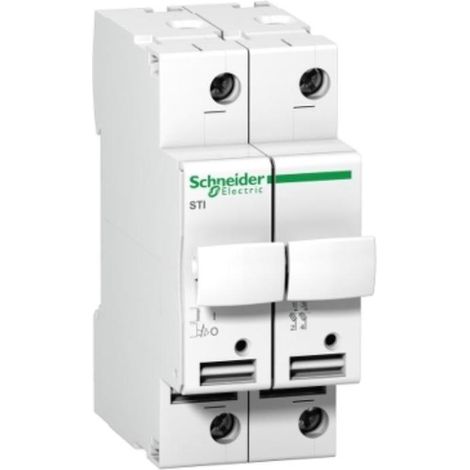 SCHNEIDER A9N15651 - Base Portafusibile Acti9 STI 2P 25A 10,3x38 500VAC