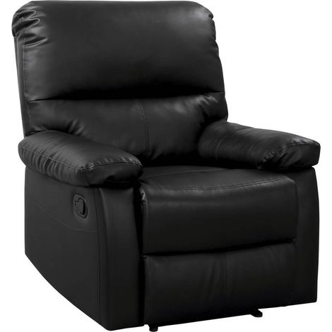 Relax-Sessel "Lincoln" - 90 x 89 x 103 cm - Schwarz