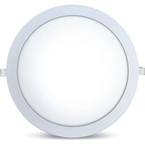 Spot encastré à panneau LED 24 W, blanc froid, 1850 lumens, plafonnier, Ø 280 mm, découpe ronde (1/4)