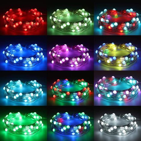 Guirlande Lumineuse LED, Guirlande Lumineuse USB WiFi Bluetooth Télécommande (1/4)