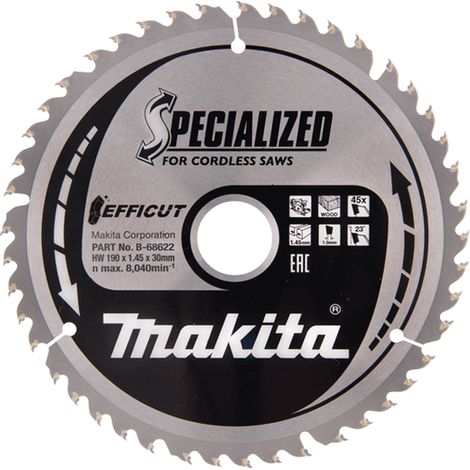 MAKITA B-68638 Efficut TCT for wood 190mm x 30mm x 45T