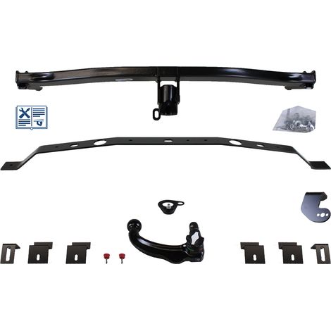 Attelage rotule démontable Oris + faisceau Trail-Tec spécifique 7 broches - VW CADDY IV Camionnette/Monospace (1/2)