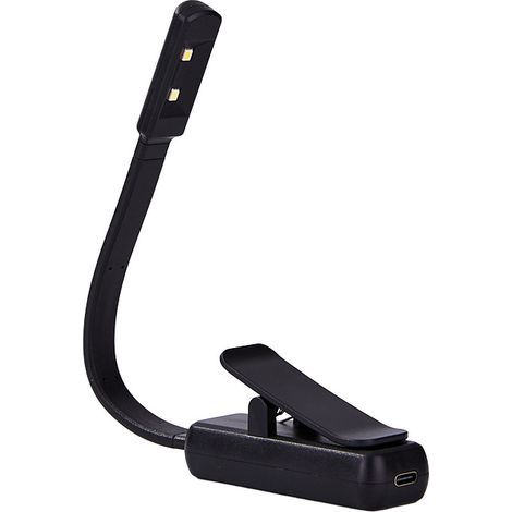 Lampe de lecture de chevet rechargeable, lampe de lecture LED à clipser ultra lumineuse avec 3 couleurs et luminosité réglable en continu (1/5)