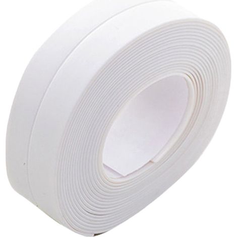 Bande d'étanchéité autocollante en PVC pour baignoire et murs, mastic d'étanchéité, ruban d'étanchéité, mastic pour carrelage de douche (1/5)