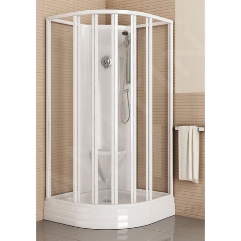 Ravak Supernova - Cabine de douche 81x81 cm, avec receveur et accessoires, blanc/Pearl 8064411211 (1/3)