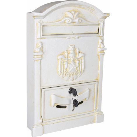 Boîte aux lettres blanche de style rustique (1/5)
