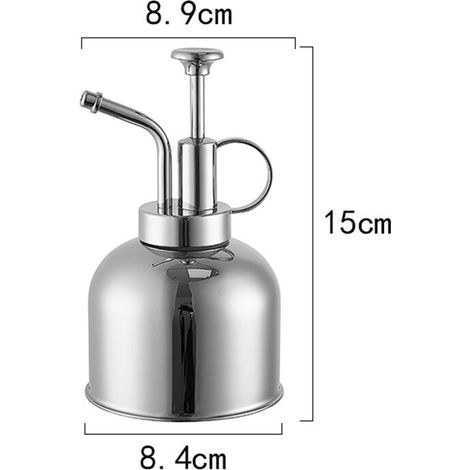 royaluxe -304 acier inoxydable arrosage de fleurs pot de douche fleur argent Petit jet d'eau pot pulvérisateur (1/5)