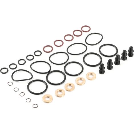 Ein 5-teiliger Pumpendüsen-Dichtungssatz für 1,2-2,5-Liter-TDI-Dieselmotoren zur Reparatur von Dichtungslecks.