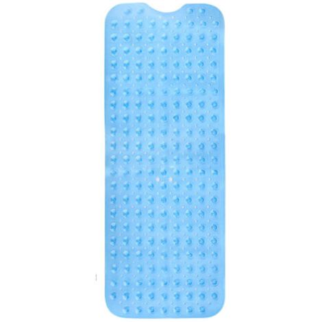 Alfombrilla de ducha antideslizante, alfombrilla de Bad con ventosas y orificios de drenaje, antimoho, lavable a máquina, Größe 40x100 cm (azul) (1/5)