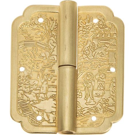 Charnières en laiton antique Operitacx pour porte d'armoire et boîte en bois (1/5)