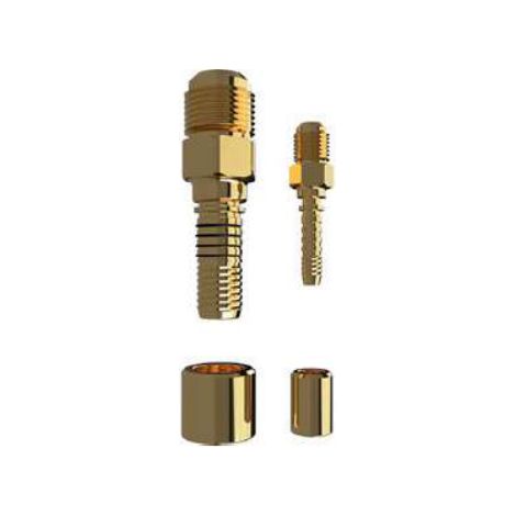 Conector macho para conexiones frigoríficas para aire acondicionado Ø1/4 SAE