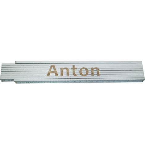 Zollstock Anton 2 m weiß Zollstock
