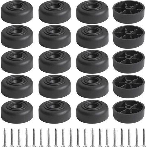 Patins pour Meubles, 20PCS Patin Antiderapant, Protecteur de Sol Tampon pour Pieds des Tables, Chaises, Meubles,pour Protéger Les Sols des Rayures et du Bruit((D36mm H14mm, Noir) (1/5)
