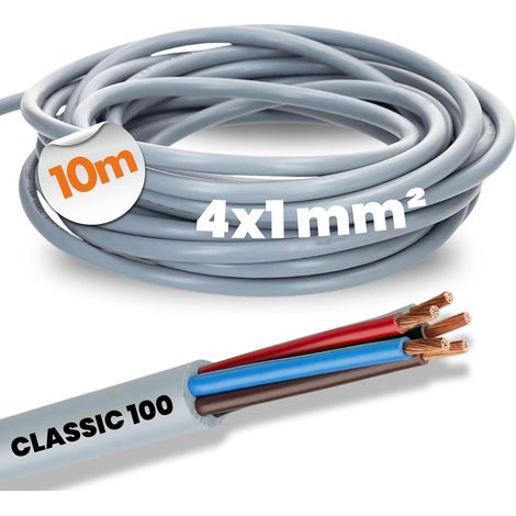 Lapp 00102044 Ölflex Classic 100 Control Cable 4 x 1 mm² without Green/Yellow Protective Conductor I 4 Core Cable I Colour-Coded PVC Cable 4 Core 10 m (1/5)