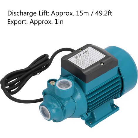 Pompe à eau, moteur à turbine unipolaire, outil d'irrigation à aspiration unique horizontale, 15m, 180W, DC12V (1/5)